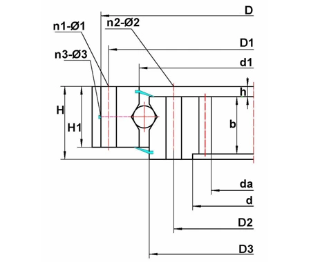 Rodamiento con engranaje interno